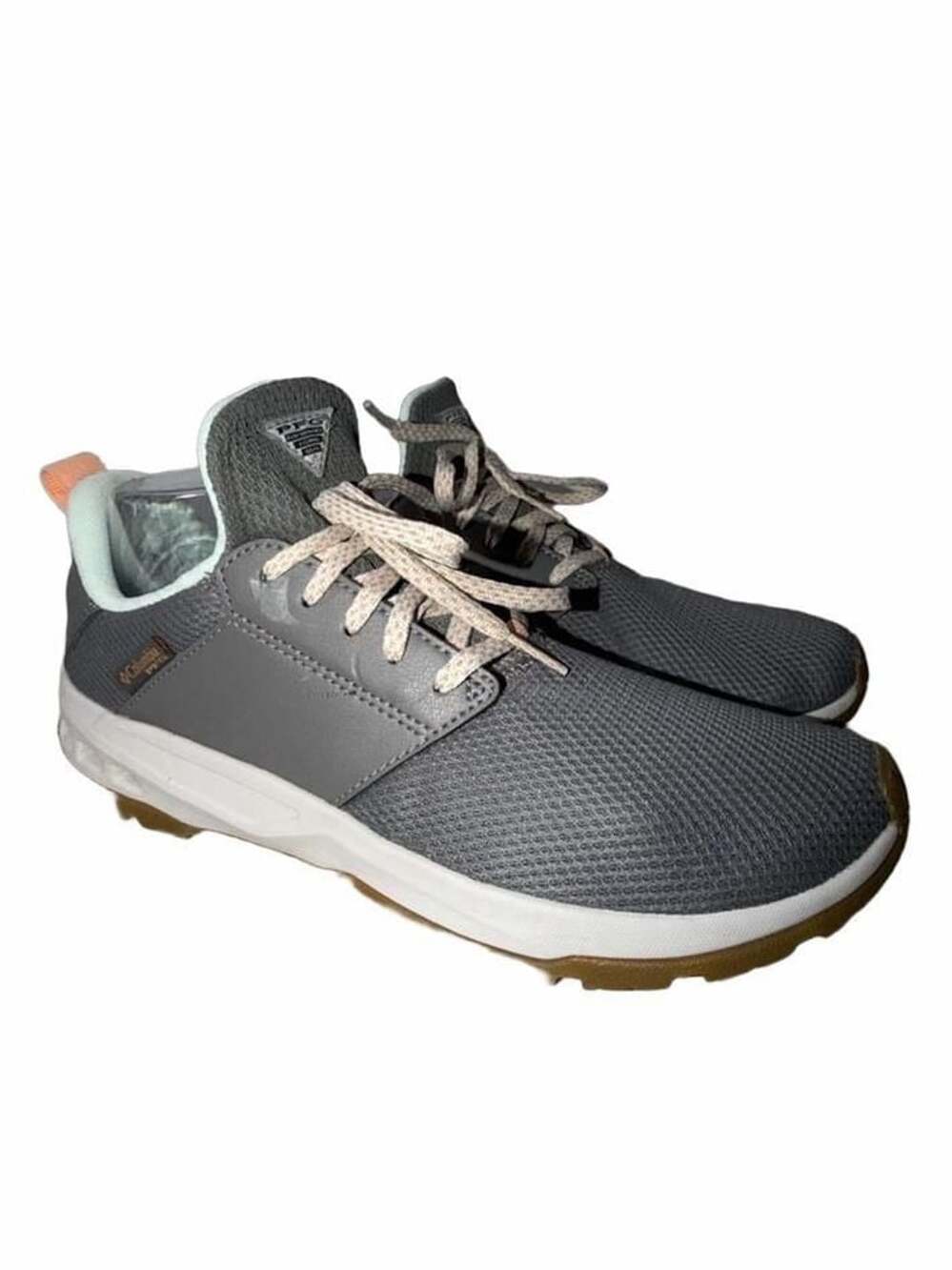 Columbia Womens PFG Tamiami Boat Fishing Shoes Gray Size 10